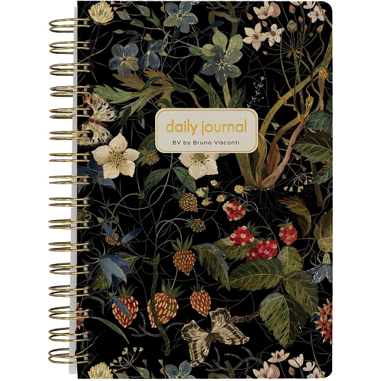 Ежедневник недатированный CUTE DIARY А5,BV,136,лес.яг,зол.греб,3-701/12