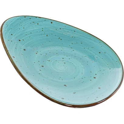 Тарелка мелкая ХОРЕКА БИРЮЗА, 260х200мм, арт.206-55052