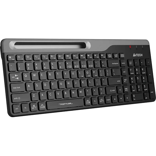 Клавиатура A4Tech Fstyler (FBK25 BLACK) черн/сер/USB/беспроводн/BT/Radio