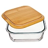 Контейнер стекл квадр 1230мл бамб/кр Studio TM Appetite