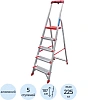 Стремянка ал. Новая Высота NV 3118, 1х5 ступ. 130 мм, органайзер 3118105