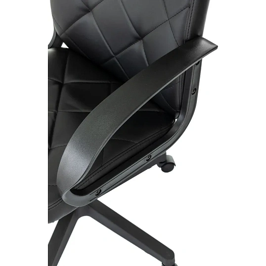 Кресло VB_EChair 602 PU черный эко.кожа крестов. пластик