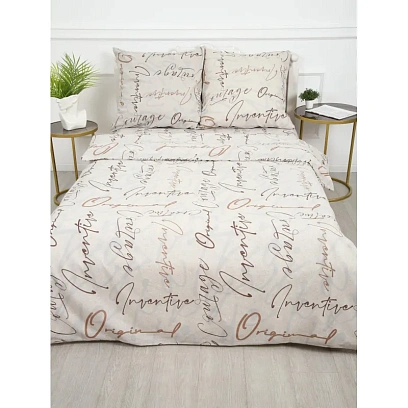 Постельное белье 1,5сп бязь набивная 120г/м2 (нав.70х70 2шт.), Креатив