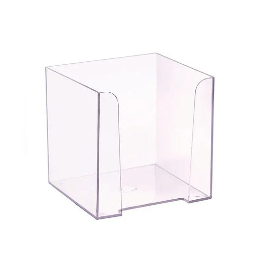 Бокс для бумаги 9х9х9 прозрачный ПЛ41
