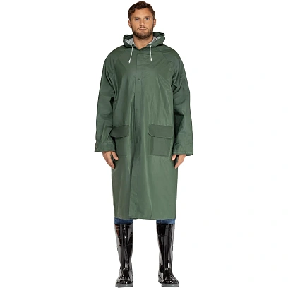 Плащ влагозащитный ПВХ (МA305) зеленый L (52-54) (арт. MA305VEGT2)