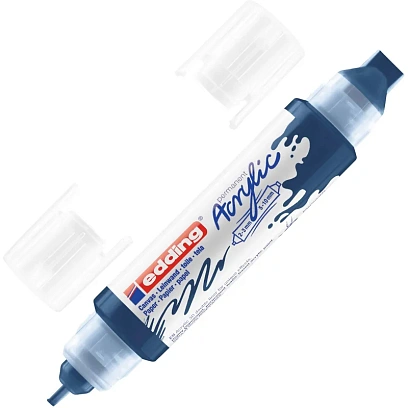 Маркер акриловый двусторонний 3D Edding 5400/933. Цвет Темно-синий