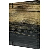 Блокнот Gold Collection А5 96л,клетка,картон,сшивка,резинка,черный