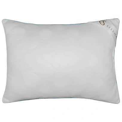 Подушка 50х70 стеганная (микрофибра/лебяжий пух), белый