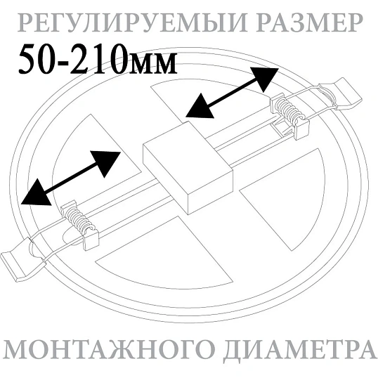Светильник встраиваемый светодиодный 20W, 6400K ,1600Lm, белый, AL508 41024