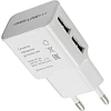 Зарядное устройство сетевое, 2 USB, 2.1А, Red Line NT-2A, бел, УТ000009405