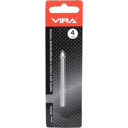 Сверло по стеклу и керамике 4 мм Vira 554004