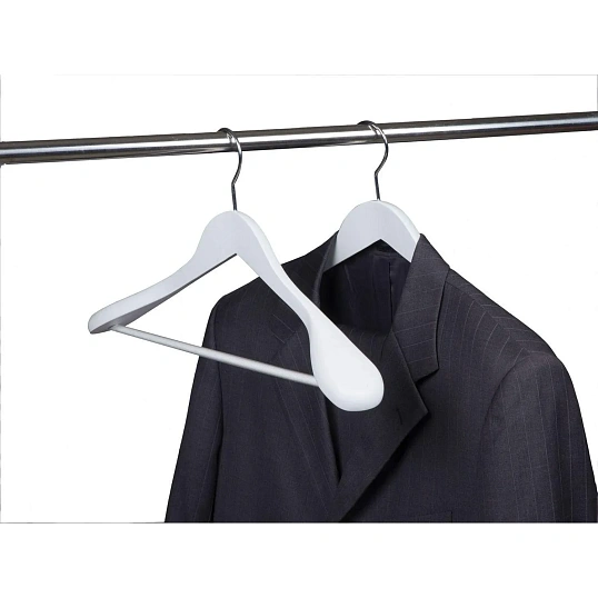 Вешалка-плечики WW_LH031-W/CU9632M-W дерев,перек,анат,р48-50 бел