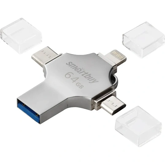 Флеш-память Smartbuy UFD 3.0 064GB MC15 Metal Quad (SB064GBMC15)