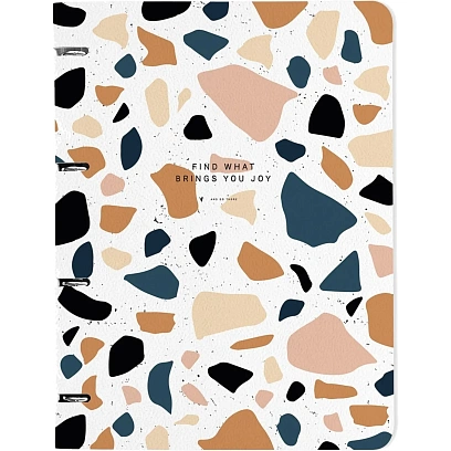 Тетрадь со сменным блоком А4,120л,Be Smart,Terrazzo,N3760