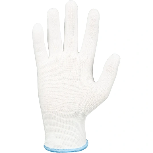 Перчатки нейлон защитные Gward  NP1001 размер 9,L белые (12 пар/уп)