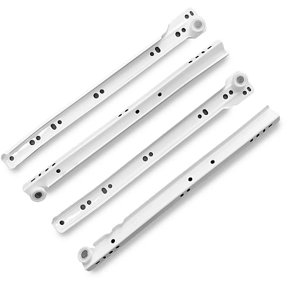 Направляющие УЗК_ StahlBuro роликовые 300/0,8 мм (15918) белый 2шт/уп