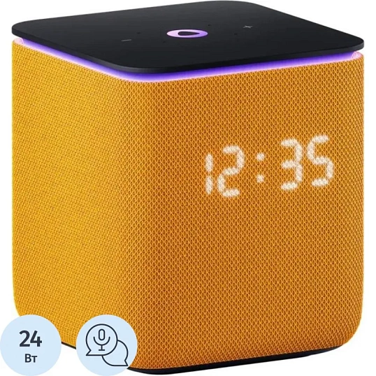 Умная колонка Яндекс Станция Миди с Алисой с Zigbee, оранж (YNDX-00054ORG)