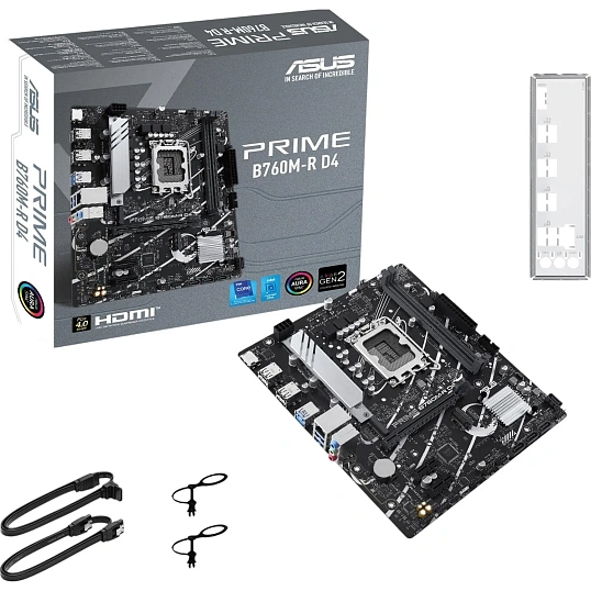 Материнская плата ASUS PRIME B760M-R D4 LGA1700 mATX 2xDDR4