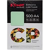 Бумага цветная Комус CP (А4,80г,зеленый пастель MG28) пачка 500л