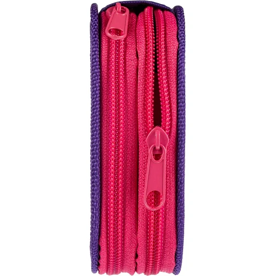 Пенал двухсекционный большой тканевый торец ПО-090, МИЛАЯ БЛОНДИНКА 2025