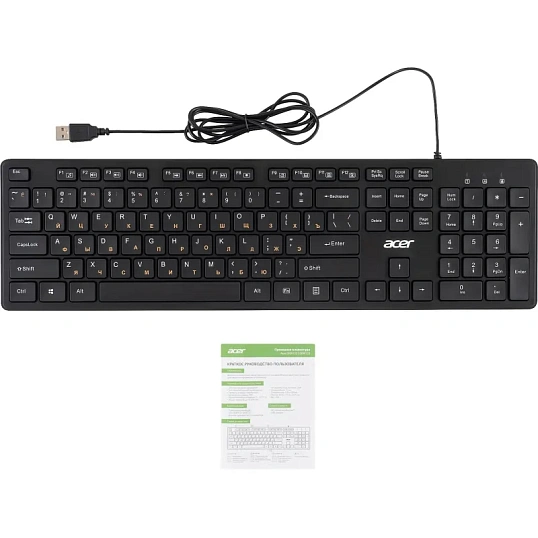 Клавиатура Acer OKW122 черный USB (ZL.KBDEE.00C)