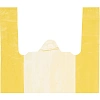 Пакет-майка ПНД, 30+14x57 см, желтый, 18 мкм, 100 шт/уп
