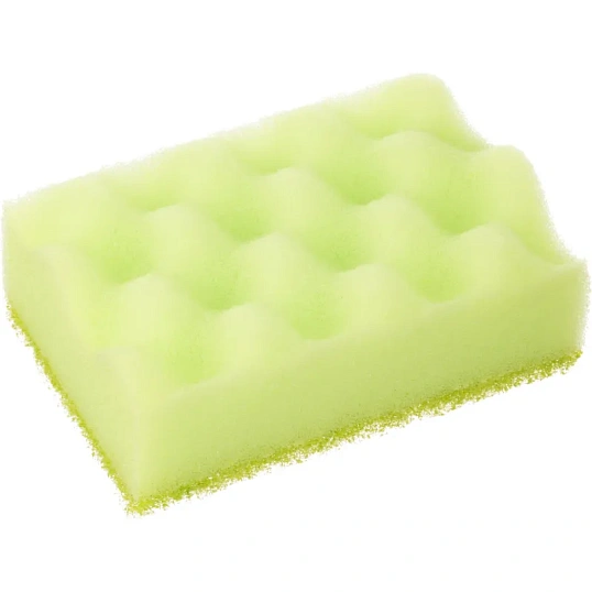 Губки для мытья посуды QUALITA BUBBLE EFFECT 100х66х37мм 5 шт/уп