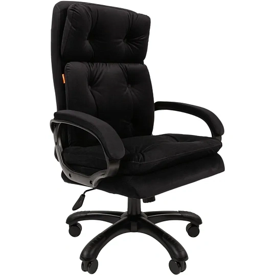 Кресло VT_Chairman 442 ткань R 015 черный пластик черный