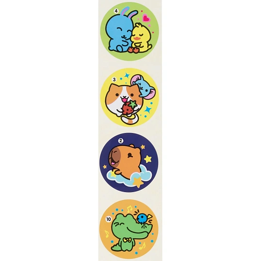 Гравюра малая набор для творчества Стикерняшки Спокойной ночи сереб,Гро-005