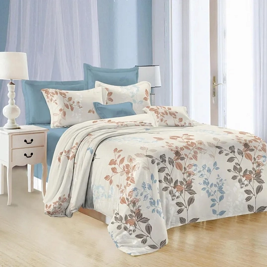 Постельное белье 1,5сп микросат(наволочки70х70-2 шт) -2137 Ираклия