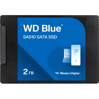 SSD накопитель WD Blue SA510 2Tb 2,5' SATA(WDS200T3B0A)