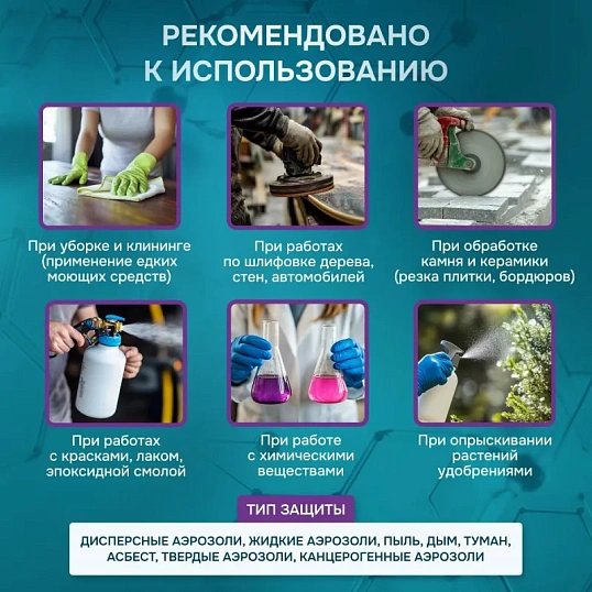 Полумаска респиратор фильтрующ PHSV912 (в комп фильтры PHSV9120 Р2R 10шт)