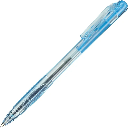 Ручка шариковая автомат. Attache Economy, 0,35мм,синяя,голуб.корп