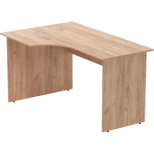 Стол эргономичный Easy LT Оптима левый 1350х880/590х740 Дуб крафт золотой