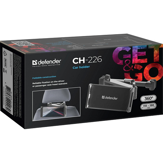 Держатель Defender автомобильный CH-226 110-190 мм, на подголовник (29226)