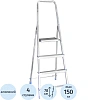 Стремянка алюминиевая 4 ступени TARKO 04104e