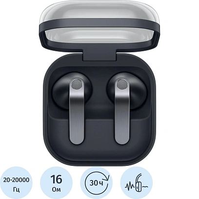 Наушники Samsung Galaxy Buds 4 Black (SM-R540NZKACIS)