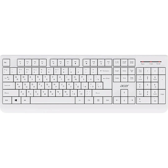 Набор клавиатура+мышь Acer OCC401,белый,USB,беспр,Multimedia (ZL.ACCCC.017)