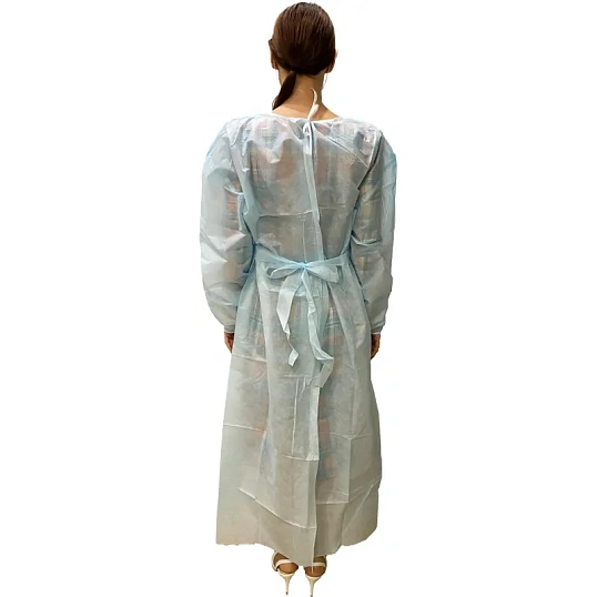 Халат хирург. стер, рук.рез, дл.140 см, р.54-56, пл.40, смс, 1шт