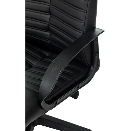 Кресло VB_Echair-657 PU кожзам черный пластик