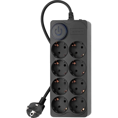 Сетевой фильтр Ippon BK-8-EU-3-10-B 3м (8 розеток) черный (1804815)
