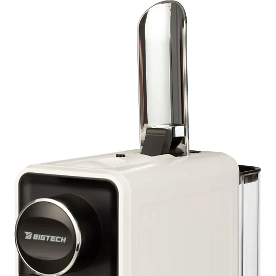 Кофемашина капсульная BigTech EСM302W, 0,7литра, 1400 Вт, белая