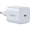 Зарядное устройство UGREEN,сетевое, X524(65053)45W USB-C,GaN,EU,белый