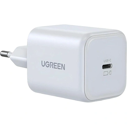 Зарядное устройство UGREEN,сетевое, X524(65053)45W USB-C,GaN,EU,белый