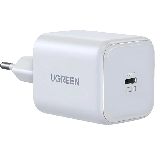 Зарядное устройство UGREEN,сетевое, X524(65053)45W USB-C,GaN,EU,белый
