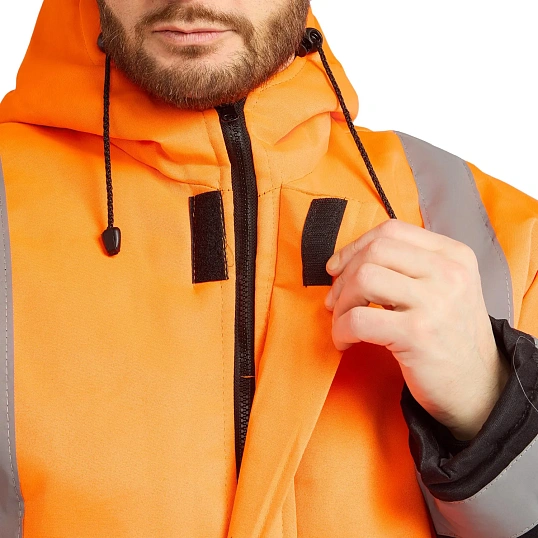 Костюм рабочий зимний муж. зд01-КПК оранж./черн. 64-66)182-188