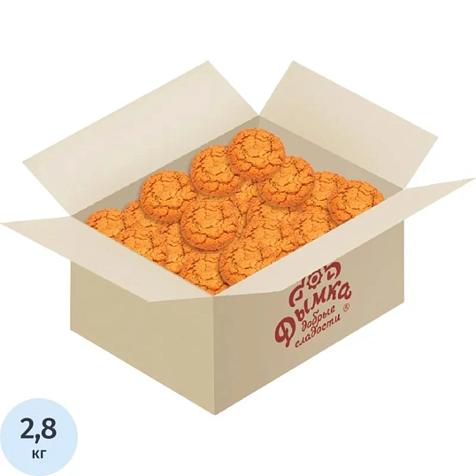 Печенье Дымка Овсяное по-царски, 2,8кг/уп