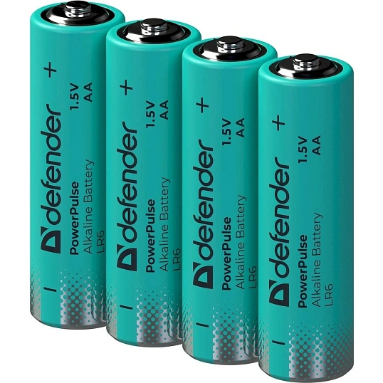 Батарейка DEFENDER алкалиновая LR6-40box AA, бокс 40шт/уп PowerPulse
