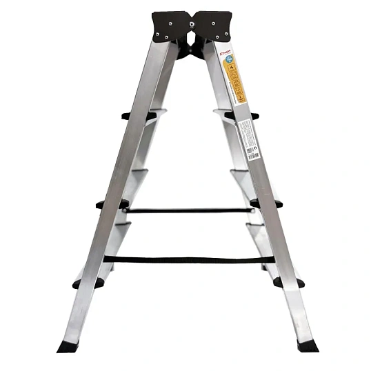 Стремянка двухсторонняя алюминиевая 4 ступени Комус    