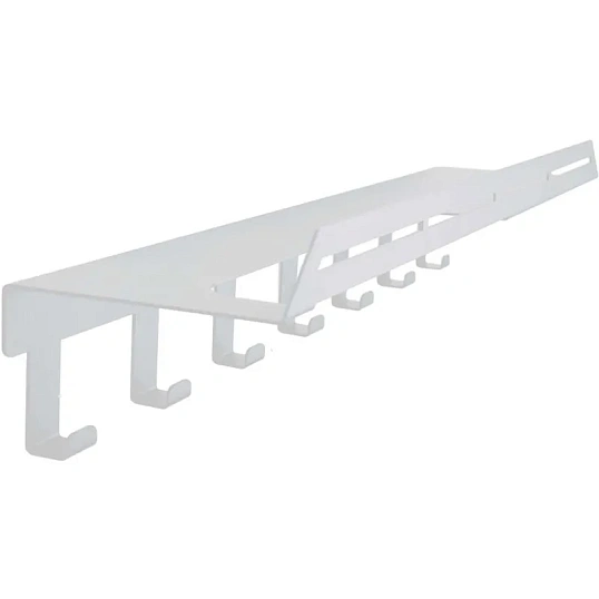 Полка РЭ_ д/полотенца с крючками LIRIA RR2051W, правая,белая (701456)